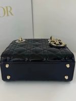 Lady Dior Small Bag – Patent Calfskin in Shiny Black - Image 5
