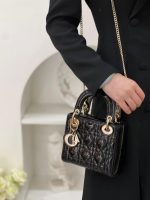 Lady Dior Small Bag – Patent Calfskin in Shiny Black - Image 7
