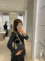 Lady Dior Small Bag – Patent Calfskin in Shiny Black - Image 8