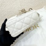 Lady Dior Bag – Mini Size in White Lambskin - Image 7