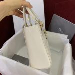 Dior Lady Dior Patent White Medium - Image 6