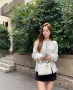 Dior Lady Dior Patent White Medium - Image 15