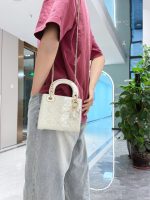 Dior Lady Dior Patent White – Small Size - Image 13