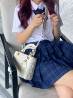 Dior Lady Dior Patent White Medium - Image 16