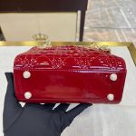 Lady Dior Mini Bag – Cherry Red Patent Leather - Image 6