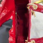 Lady Dior Mini Bag – Cherry Red Patent Leather - Image 8