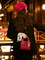 Lady Dior Mini Bag – Cherry Red Patent Leather - Image 12