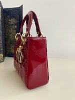 Lady Dior Medium Bag – Shiny Patent Red - Image 6