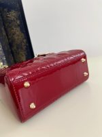 Lady Dior Medium Bag – Shiny Patent Red - Image 7