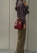 Lady Dior Medium Bag – Shiny Patent Red - Image 10