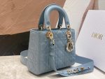 Lady Dior Bag – Medium Size in Blue Lambskin - Image 6