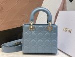 Lady Dior Bag – Medium Size in Blue Lambskin - Image 7