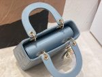 Lady Dior Bag – Medium Size in Blue Lambskin - Image 10