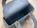 Lady Dior Bag – Medium Size in Blue Lambskin - Image 11