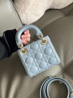 Lady Dior – Small Size in Sky Blue Lambskin - Image 5