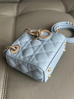 Lady Dior – Small Size in Sky Blue Lambskin - Image 6