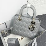 Lady Dior Bag – Candlelight Gray, Medium Size - Image 7