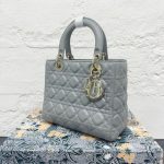 Lady Dior Bag – Candlelight Gray, Medium Size - Image 6