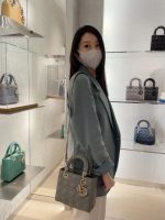 Lady Dior Bag – Candlelight Gray, Medium Size - Image 12