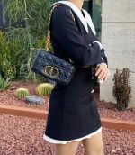 Dior Caro Bag – Black (Small) - Image 9