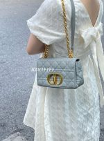 Dior Caro Bag – Blue (Small) - Image 11