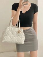 Dior Vertical Toujours Bag – White (Medium) - Image 13