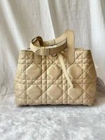Dior Vertical Toujours Bag – Beige (Medium, Vertical Style) - Image 6