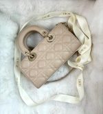 Lady D-Joy – Small Size in Caramel Beige Lambskin - Image 5