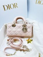 Lady D-Joy – Small Size in Light Pink Lambskin - Image 4