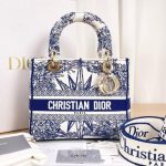 Lady D-Lite Embroidered Bag – Blue - Image 5