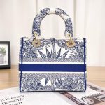 Lady D-Lite Embroidered Bag – Blue - Image 6