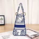 Lady D-Lite Embroidered Bag – Blue - Image 4