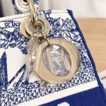 Lady D-Lite Embroidered Bag – Blue - Image 9