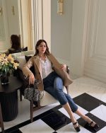 Dior Groove Boston Bag in Black Floral Fabric - Image 11