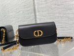 Dior 30 Montaigne Avenue Bag in Shiny Black Calfskin Leather - Image 7