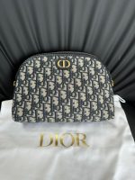 30 Montaigne Medium Clutch in Embroidered Oblique Canvas - Image 7