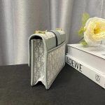 30 Montaigne Oblique Large Flap Bag in Light Color with Embroidered Monogram Print - Image 8