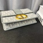 30 Montaigne Oblique Large Flap Bag in Light Color with Embroidered Monogram Print - Image 7