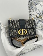 30 Montaigne Medium Bag with Montaigne Embroidered Oblique Monogram - Image 4