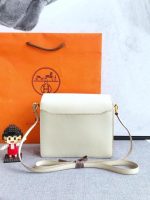 Hermès Roulis 19 – White with Gold Hardware - Image 5