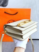Hermès Roulis 19 – White with Gold Hardware - Image 6