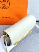 Hermès Roulis 19 – White with Gold Hardware - Image 7