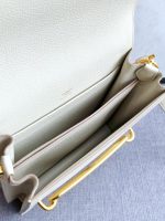 Hermès Roulis 19 – White with Gold Hardware - Image 9