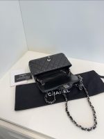 Chanel Classic Flap Mini – Black Lambskin & Silver-Tone Metal - Image 4