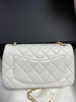 Chanel Classic Flap Mini – White Lambskin & Gold-Tone Metal – Pearl Crush - Image 4
