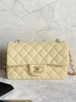 Chanel Classic Flap Mini – Yellow Lambskin & Gold-Tone Metal - Image 3