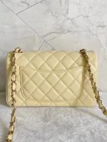 Chanel Classic Flap Mini – Yellow Lambskin & Gold-Tone Metal - Image 6