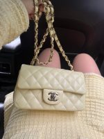 Chanel Classic Flap Mini – Yellow Lambskin & Gold-Tone Metal - Image 7