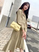 Chanel Classic Flap Mini – Yellow Lambskin & Gold-Tone Metal – Pearl Crush - Image 11