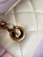 Chanel Classic Flap Mini – Yellow Lambskin & Gold-Tone Metal – Pearl Crush - Image 5